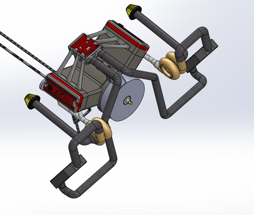 发动机完整组装
